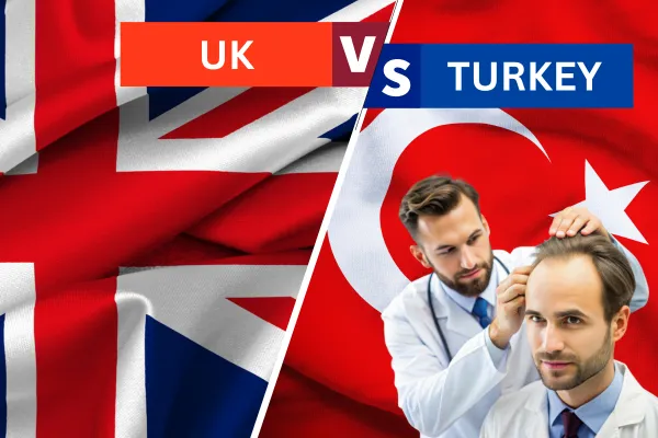 UK vs Turkey Hair Transplant: Comparison of Cost, Method and Other Factors 1 UK vs Turkey Hair Transplant: Comparison of Cost, Method and Other Factors