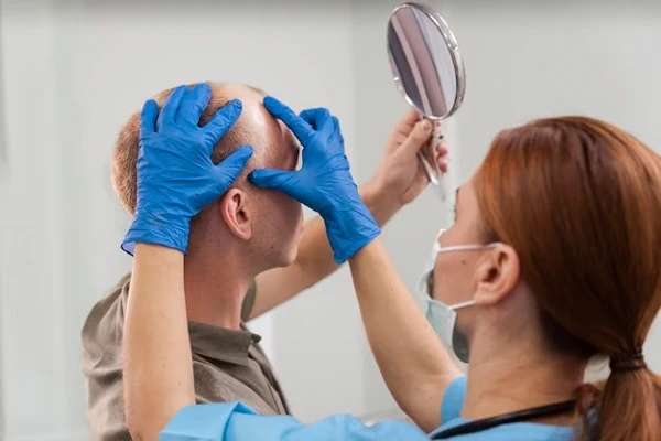 Hair transplant for bald people