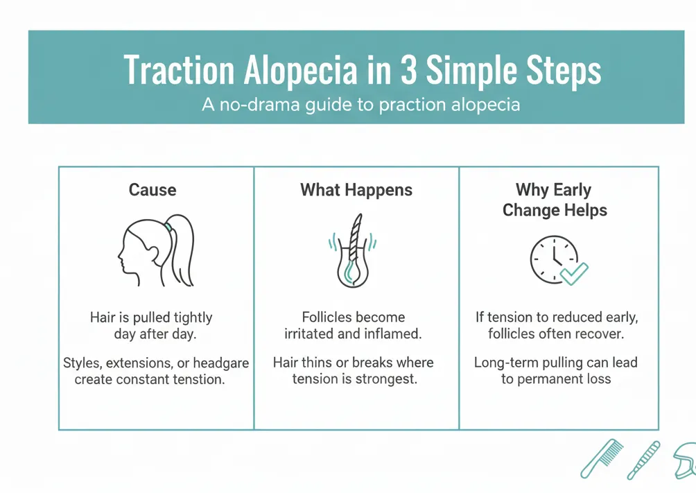 Tight Styles, Extensions, and Headgear: A No-Drama Guide to Preventing Traction Alopecia
