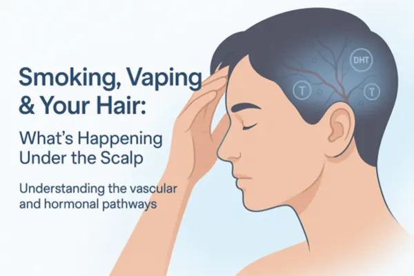 Smoking, Vaping, and Hair Loss: The Vascular and Hormonal Pathways Explained 1 Smoking, Vaping, and Hair Loss: The Vascular and Hormonal Pathways Explained
