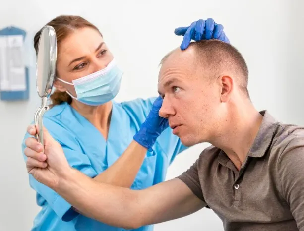 How is the postoperative hair transplant process?