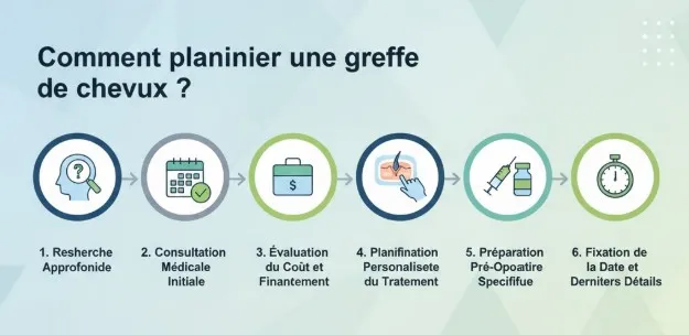 Préparation et soins après une greffe de cheveux