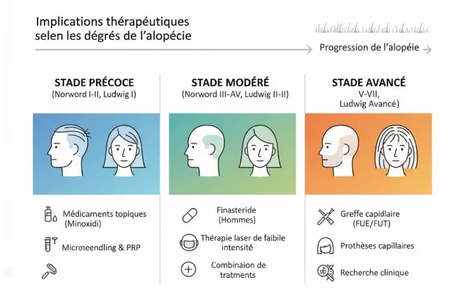 Les degrés de l’alopécie : classification, diagnostic & perspectives 4 Les degrés de l’alopécie : classification, diagnostic & perspectives
