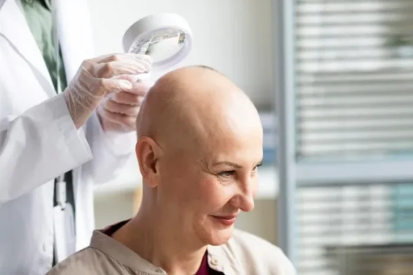 Soins post-opératoires dans une greffe de cheveux