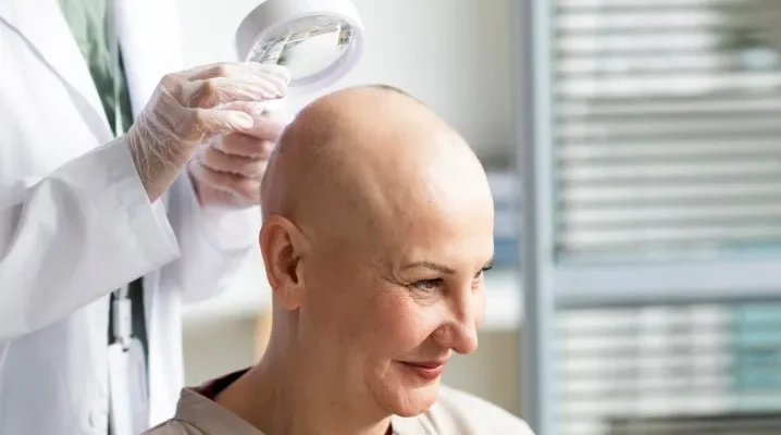 Soins post-opératoires dans une greffe de cheveux