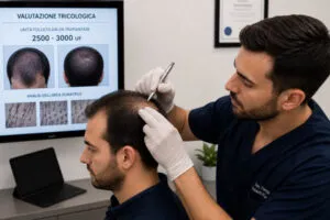 Trapianto di capelli: numero di unità follicolari per area da coprire